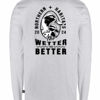 Pitkähihainen T-paita, harmaa.